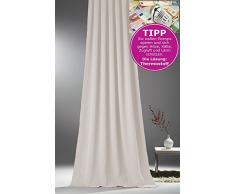 NOVUM fix Verdunkelungs-Vorhang * MASSANFERTIGUNG * Kräuselband * Off-White 145x350cm(BxH)