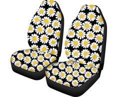 Not applicable Neuheit Floral Daisy Design 2-teilige Autositzbezüge 2-teilige Autositzschutzfolien Nur für Universal-Stretchbezüge