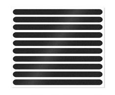 Anti-Rutsch-Streifen für Treppenstufen / 65 x 3 cm / 10 Stück/schwarz / selbstklebend