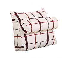 YUEDAI Kopfstützenkissen, Dreieckskissen, Kopfstütze, Sofa, Büro-Nackenkissen, Zwei Größen (Size : S:45cmX50cmX22cm)