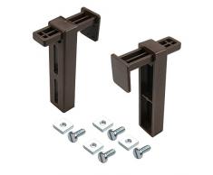 HOMELIA Klemmträger für Seitenzug- bzw. Springrollo, Klemmfix-Rollo, Klemmfix-Duo-Rollo, Bambusrollo, PVC-Jalousie, Alu-Jalousie zur Montage am Fensterrahmen.