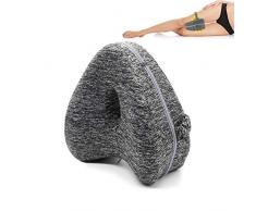 YHuHY Orthopädisches Beinlagerungs-Kniekissen, 100% Memory Foam-Kniekissen für Seitenschläfer, Herausnehmbar und Waschbar, Lindert Knieschmerzen an den Hüftbeinen und Verbessert die Durchblutung