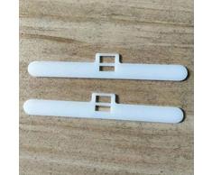 Without brand LMY-BYCPJ, 10pcs Gewicht Einfache Installation Weiß Teile Slat Aufhänger Reparatur Clips Fenster Vertikal-Lamellen Spares Chain Link Gardinenzubehör (Color : B)