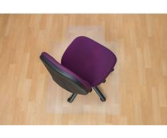 Floortex FC129225LV Cleartex advantagemat Bodenschutzmatte aus Phthalatfreiem Vinyl für harte Böden und Teppichfliesen, rechteckig mit Lippe, 120 x 90 cm, transparent