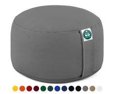 Present Mind Yogakissen Meditationskissen Extra Hoch - Sitzhöhe 20cm - Waschbarer Bezug aus Baumwolle