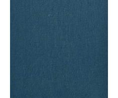 Linen & Cotton Weicher Griff Spannbettlaken Spannbetttuch Bettlaken mit Gummizug Alicia - 100% Leinen Gewaschen, Petrol Blau (180 x 200 cm) Laken Leintuch Betttuch Bettwäsche Bett Doppelbett Sommer