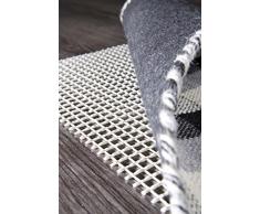 Teppich-Stop Antirutschmatte Teppichgleitschutz Teppichunterlage Haftgitter Rutschschutz, PVC beschichtetes Polyester, rutschhemmend zuschneidbar pflegeleicht strapazierfähig, weiß, 240 x 340 cm