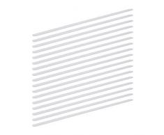 Relaxdays Anti Rutsch Streifen, 17er Set, 60 cm lang, Kunststoff, für Dusche, Treppe, Anti-Rutsch-Sticker, transparent