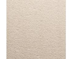 Teppichfliesen selbstliegend Velours Schatex Simply Soft2701 Crème (20 Fliesen = 5 m²), Farbe: Weiß, Größe: 50 x 50 cm