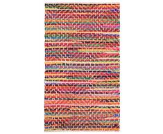 Namaste UK Fair Trade Mandira Flickenteppich, recycelte Baumwolle, 75 x 135 cm