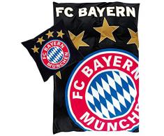 FC Bayern München Bettwäsche Glow in the Dark Neu I Größe 135x200 80x80