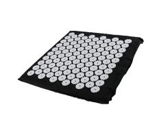 MagiDeal Akupressur Kissen/Akupressur- und Massage Sitzkissen (35.5x34.5x2cm) zur effektiven Lockerung und Lösung von Verspannungen Akupressur Stuhlpolster Rückenkissen - Schwarz
