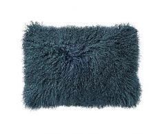 Bloomingcille Kissen aus Lammfell, Dark Green W40xL60 cm, Back of 100% PL