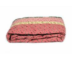 1001 Wohntraum N020-3 Quilt Betty Barock, Ranken Blumen Tagesdecke, Patchwork Shabby Decke, 220 x 260 cm