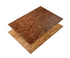 casa pura® Bambusmatte Mia | Badematte & Saunamatte aus Bambus | 60x90cm | Zwei Farben (Honigfarben)