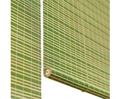 Bambusrollo- Grün Bambus Rollo Jalousien Plissee-Sonnenbrille, Fenster Sichtschutz Rollos Haken-Rollo für Veranda/Abgeschnitten, Wasserfester Mehltau (größe : 90x150cm)