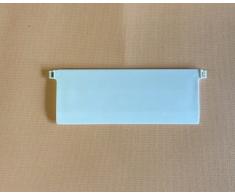 Jellinghaus Sonnenschutz Beschwerungsplatten Breite 127 mm Gewichte für Vertikaljalousie Lamellen Vorhang in weiß aus Kunststoff (30 Stück)