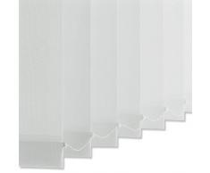 INTERDECO Lamellenvorhang Vertikaljalousien Vertikallamellen Komplettset in Weiß mit 89 mm Lamellen, 175 x 260 cm