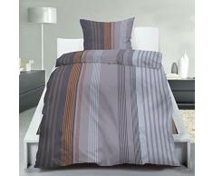 MB Warenhandel24 Bettwäsche 4 Teilig leichte Microfaser 2 x 135x200 Bettbezug + 2 x 80x80 Kissenbezug