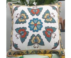 Sohvxe Kissen National Wind Stickkissen Sofa Kissen Büro-Kissen-Auto Lendenwirbelnacht Kissen Kissen- Kissen (Color : B)