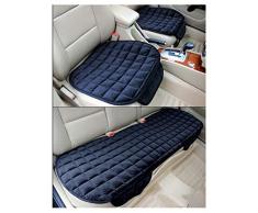 GUOCU Auto Sitzkissen Kissen - Bambuskohle Atmungsaktiv Auto Sitzkissen Kissen,Schwarz,Vordersitz & Rücksitz