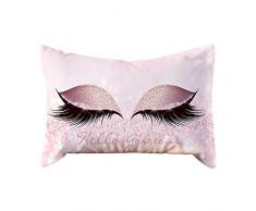 FENG Kissenbezug Weihnachten,Wimpernmuster Kissenbezug Weihnachten Home Kissenhüllen Zierkissenbezug Kissenhülle Sofa Kissenbezug 50 * 30cm (L)