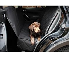 Premium Autoschondecke 3x Gratis Zubehör (hochwertigerSicherheitsgurt nützliches Mikrofasertuch und praktische Tasche mit Reißverschluss). Hundedecke für Haustier, Hunde, Auto, Sitzbezug,Rückbank