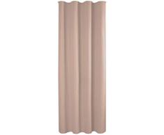 Bestlivings Blickdichte Sandgraue Gardine mit Kräuselband in 140x245 cm (BxL), in vielen Größen und Farben