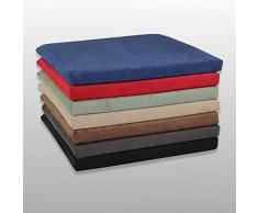 Stuhlkissen viscoelastisch, Rollstuhlkissen, Sitzkissen 40x40x3, verschiedene Farben Color Schwarz