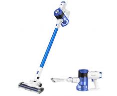 ZIGLINT Z9 2 in 1 Akku Staubsauger 19000Pa Starke Saugkraft kabelloser Staubsauger 2 Saugstufen Akku-Handstaubsauger Betriebsdauer bis zu 35 Minuten ideal für Entfernung der Tierharre Teppich, Fliesen