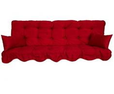 Polsterauflage Hollywoodschaukel 180x50 Modell 590 Farbe rot