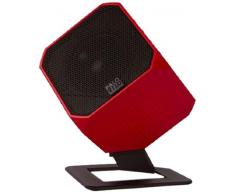 umlout Türvorhang Palo Alto Audio Design Kubisches Muster mit USB-Lautsprecher System - Rot