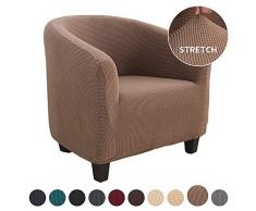 ChicSoleil Sesselschoner Sesselüberwurf Sesselhusse Sesselbezug Jacquard Elastisch Stretch Husse für Cafe Stuhl Sessel