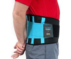 Rückenstütze, Rückengurt für den Lendenbereich, Bandage für Schmerzlinderung, Verletzungsprävention, Rückenstabilisation, perfekte Anpassung, AgileBak von Clever Yellow