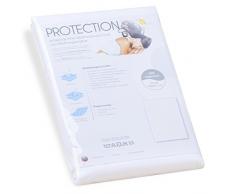 aqua-textil Protection Matratzenschoner 140 x 200 cm Baumwolle Matratzenauflage wasserdicht Molton Unterbett Bettauflage