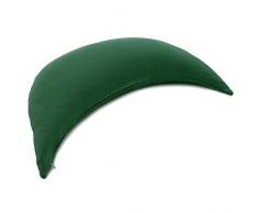 Halbmond mit Bio-Hirseschalen Köper grün - Hirsekissen | direkt befüllt