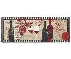 Hanse Home Küchenläufer Chateau Schwarz Beige Rot, 67x180 cm