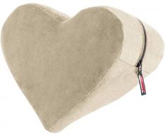 Katharivadecor Herz-Keil-Kissen, Buchweizen Velvish