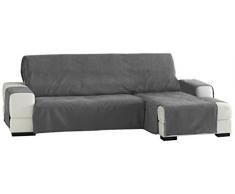 Eysa-Zoco Praktische Sofabezüge, Chaise Longue 240 cm, Rechte Vorderansicht, Farbe Grau