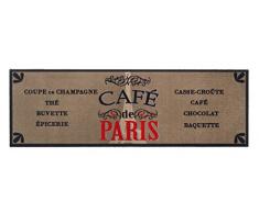 Küchenläufer / Küchenmatte / Dekoläufer für Küche und Bar / Teppich / Läüfer / Läufer / waschbare Küchenläufer / Küchendeko Modell ,,COOK & WASH Cafe de Paris Größe ca. 50 x 150 cm / Maschinen waschbar auf 30 grad