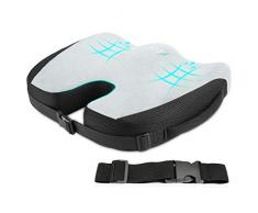 Feagar Sitzkissen，Memory Schaum Sitzkissen Autositz Kissen，Büro Stuhlkissen Sitzauflage Perfekt für Zuhause, Sofa, Bürostuhl, Rollstuhl