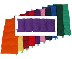 Hirsekissen 20x50 lila Hirse Körnerkissen Wärmekissen