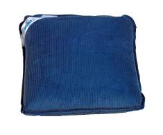 Sport-Thieme Vibrationskissen | Massagekissen mit druckempfindlicher Vibrationsfunktion | Batteriebetrieben, Waschar, Leicht u. Mobil | 100% Baumwolle | 30x30 cm | Blau