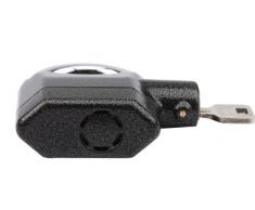 Olympia S100 Alarmschloss (mit Schlüssel, Korrosionsgeschützt, Sicherheitszylinder, 100 dB Sirene, Alarmgesichertes Vorhängeschloss, Großes Vorhang-Schloss mit Alarm)