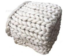 LTQ&Qing Verdickte gestrickte Decke für Kinder, dick, geflochten, Sofadecke, Requisiten, Heimgeschenke C-100 cm, 120 cm, 112 kg.