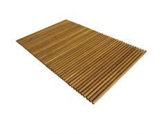vidaXL Badematte Akazienholz Holzmatte Badteppich Badvorleger Duschvorleger