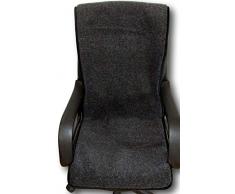 Sesselschoner anthrazit 100% Merinowolle 50x200cm, Sitzauflage, Sesselüberwurf, Überwurf, Sesselauflage
