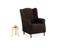 Stretch Husse für Ohrensessel Aitana - Farbe Braun - 1 Sitzer (von 70 bis 110 cm)