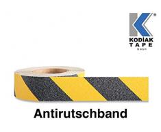 SCHWARZ/GELB Premium Antirutschband Anti-Rutsch 50mm x 5m Klebeband Antirutsch Streifen, Anti-Rutsch Band Rutschfestes Selbstklebend Sicherheitsband, für Innen- und Außenbereich (1,75 EUR/m)