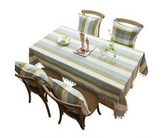 AZHom Garngefärbte hochwertige Leinenvorhänge einfarbig Kariertes Leinen Moderne minimalistische einfache Tischdeckenfahnenmatte (Size : 135cm*200cm)